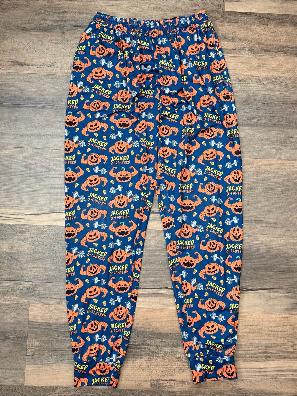 Main & Local Men's Jacked O' Lantern Halloween Pumpkin Pajama Pants Size M